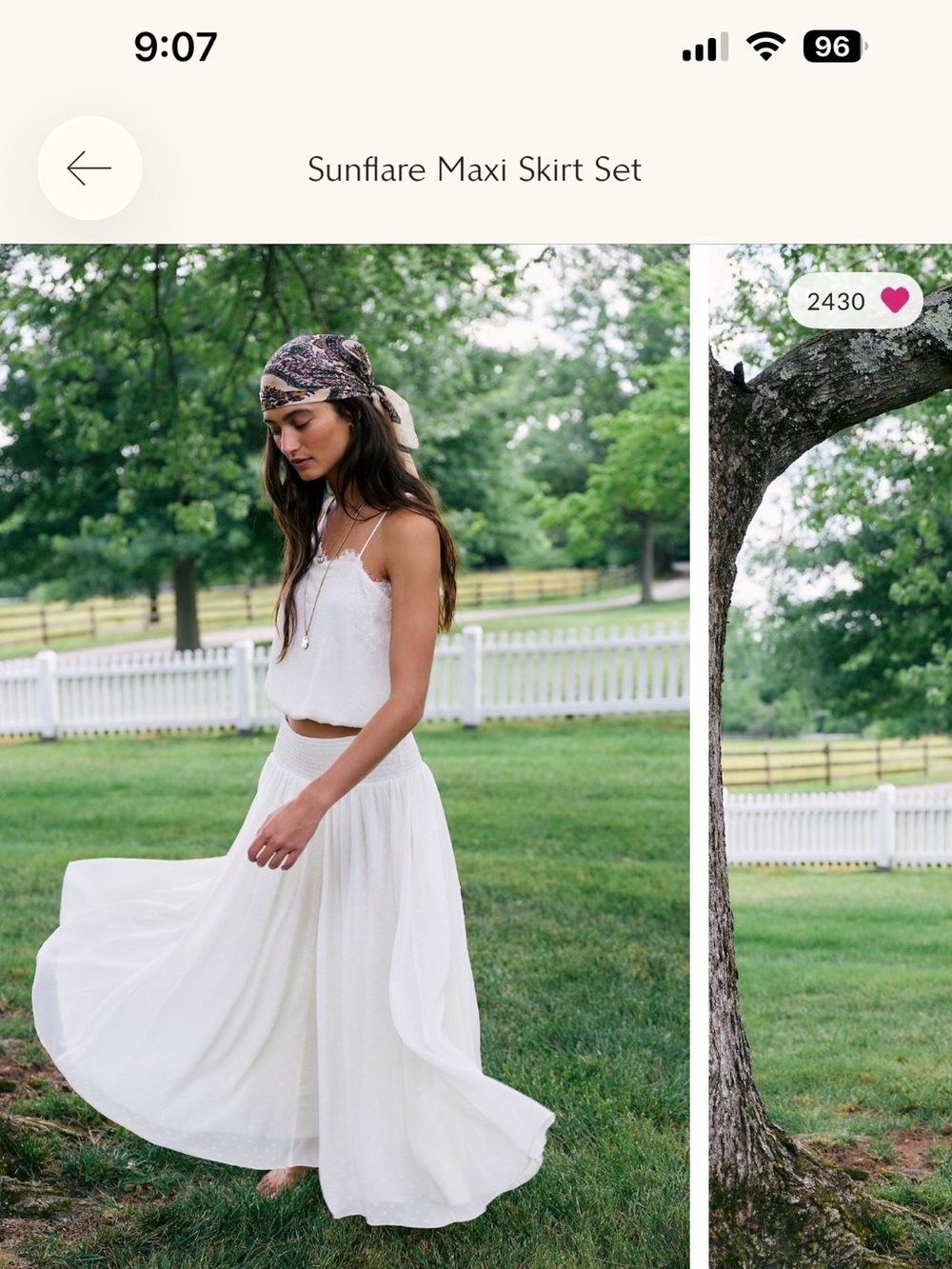 Free People Sunflare Maxi Skirt Set